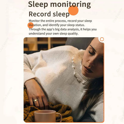 Smart Ring Newest Intelligent Wearable Device For Men Women Bluetooth Heart Rate Sleep Health Monitor Waterproof for IOS Android - NaturalSleep.shop