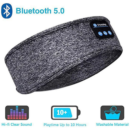 Wireless Bluetooth 5.0 Earphone Sleeping Band Music Headphones Soft Elastic Comfortable Eye Mask Sleep Headset for Side Sleeper - NaturalSleep.shop