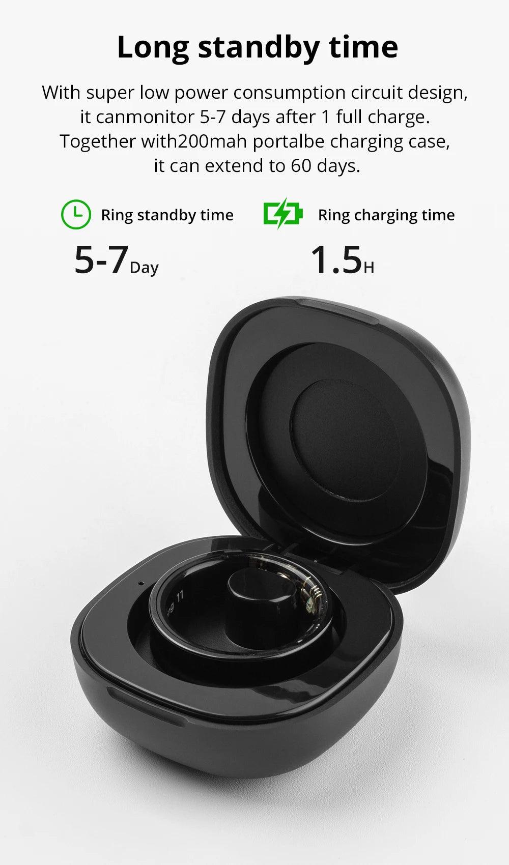 COLMI R09 Smart Ring, Heart Rate Blood Oxygen Monitoring, 5ATM & IP68 Waterproof For Android iOS - NaturalSleep.shop