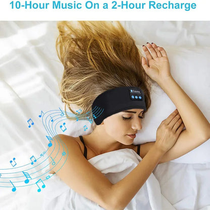 Wireless Bluetooth 5.0 Earphone Sleeping Band Music Headphones Soft Elastic Comfortable Eye Mask Sleep Headset for Side Sleeper - NaturalSleep.shop