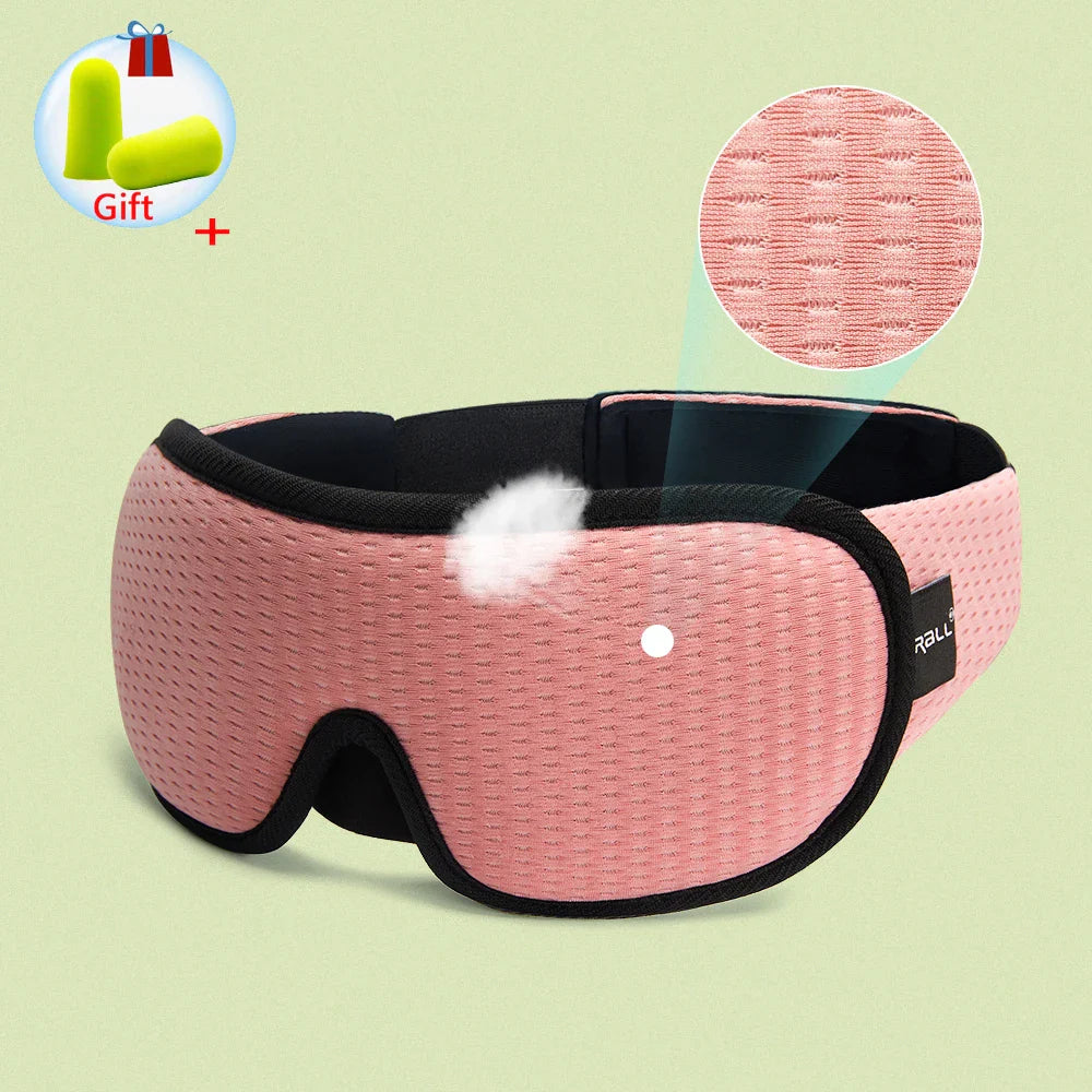 3D Sleeping Mask 100% Blackout Blindfold Sleep Mask for Eyes Smooth Sleep Eye Mask Sleeping Aid Eye Mask for Travel Slaapmasker - NaturalSleep.shop