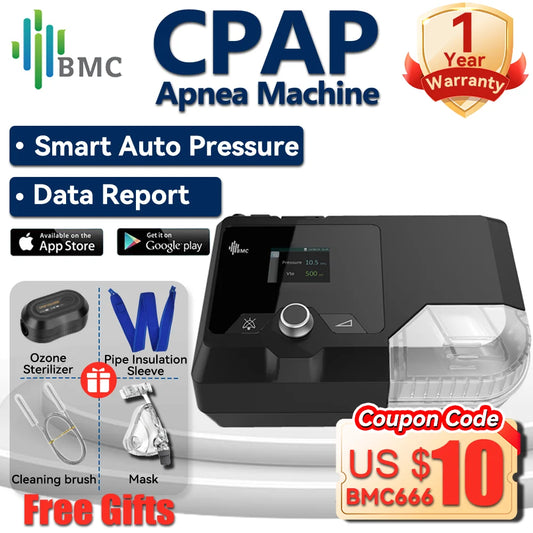 BMC G2S A20 Auto CPAP Machine Automatic Pressure Adjustment Sleep Machine with Mask Snoring Device For Sleep Apnea COPD