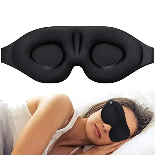 Eye Mask for Sleeping 3D Contoured Cup Blindfold Concave Molded Night Sleep Mask Block Out Light with Women Men - NaturalSleep.shop