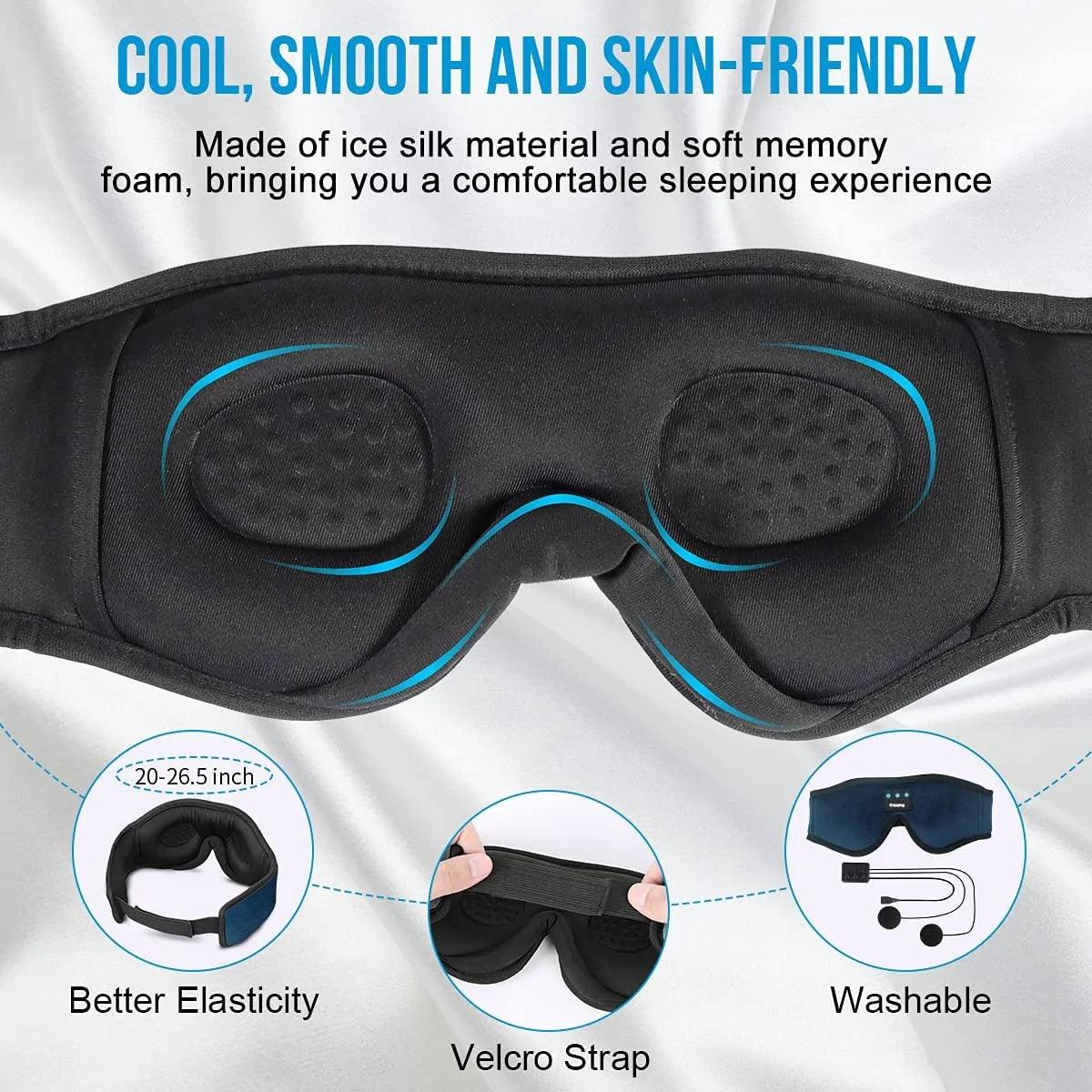 Sleep Headphones 3D Bluetooth 5.0 Headband - Natural Sleep