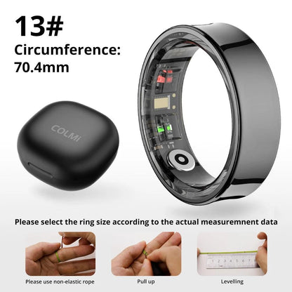 COLMI R09 Smart Ring, Heart Rate Blood Oxygen Monitoring, 5ATM & IP68 Waterproof For Android iOS - NaturalSleep.shop