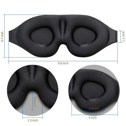 Eye Mask for Sleeping 3D Contoured Cup Blindfold Concave Molded Night Sleep Mask Block Out Light with Women Men - NaturalSleep.shop