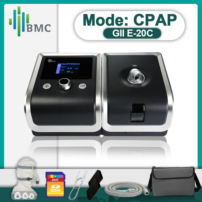 BMC Home Use CPAP Machine E-20C Fixed Pressure Device With Mask and Humidifier For Anti Snoring  Sleep Apnea Sleep Aid COPD