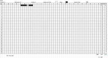 Sleep Diary in Digital Format - Monthly tracker - Natural Sleep