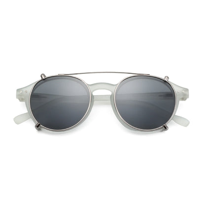 ZENOTTIC-Steampunk Style Clip On Sunglasses for Men Women Anti Blue Light Glasses+Polarized Clip Fashion/Retro Computer Eyewear - NaturalSleep.shop