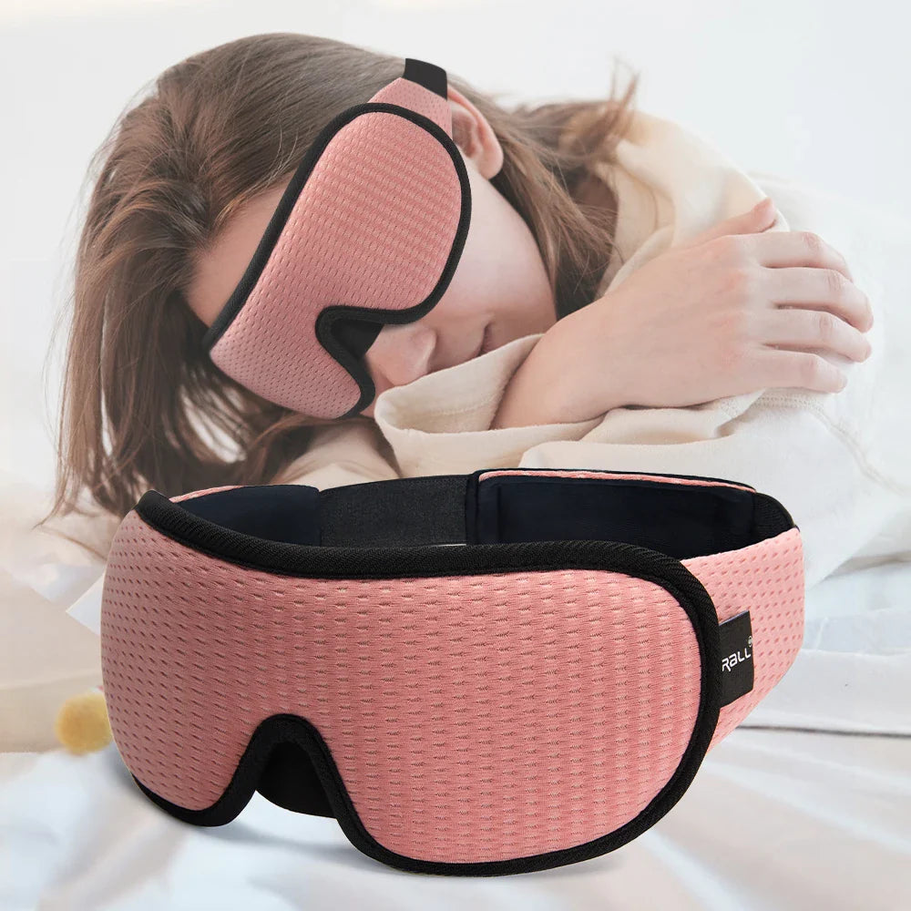 3D Sleeping Mask 100% Blackout Blindfold Sleep Mask for Eyes Smooth Sleep Eye Mask Sleeping Aid Eye Mask for Travel Slaapmasker - NaturalSleep.shop