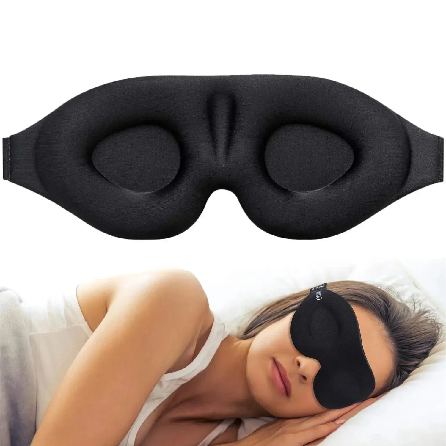 Eye Mask for Sleeping 3D Contoured Cup Blindfold Concave Molded Night Sleep Mask Block Out Light with Women Men - NaturalSleep.shop