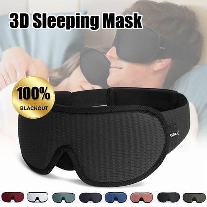 3D Sleeping Mask Block Out Light Soft Padded Sleep Mask For Eyes Slaapmasker Eye Shade Blindfold Sleeping Aid Face Mask Eyepatch - NaturalSleep.shop