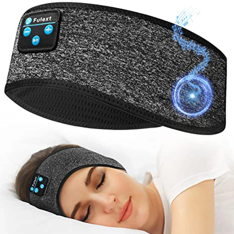 Wireless Bluetooth 5.0 Earphone Sleeping Band Music Headphones Soft Elastic Comfortable Eye Mask Sleep Headset for Side Sleeper - NaturalSleep.shop