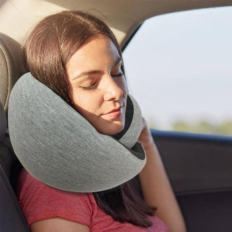 Travel Neck Pillow Non-Deformed Airplane Pillow Travel Neck Cushion Durable U-Shaped Travel Memory Cotton Nap Neck Pillow - Natural Sleep