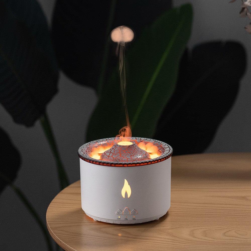 Aromatherapy Ultrasonic Diffuser with Flame Effect – Soothing Sleep & Stress Relief - Natural Sleep