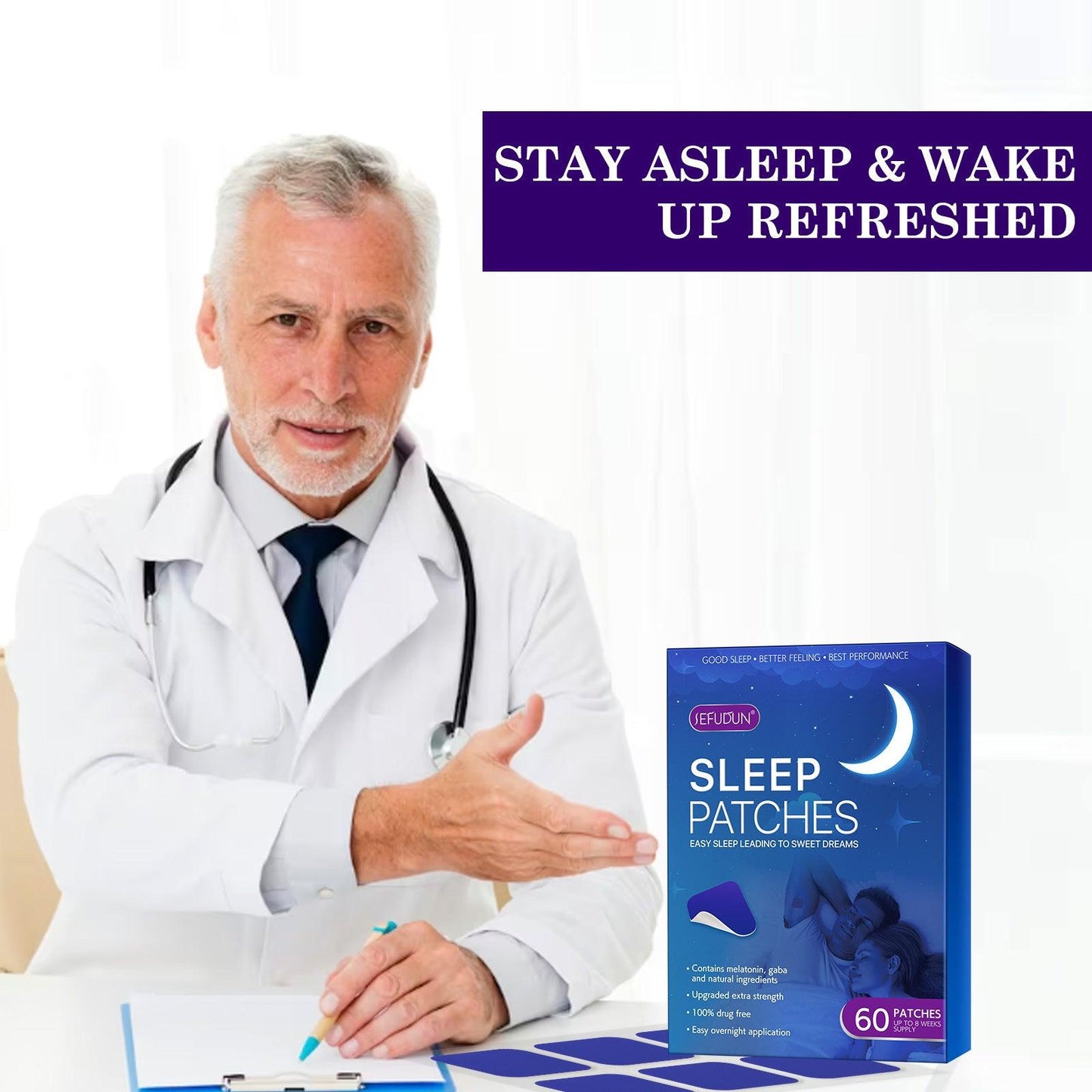 Insomnia Patch Sleep Joy Patch Sleep Patch Difficulty In Falling Asleep - Natural Sleep