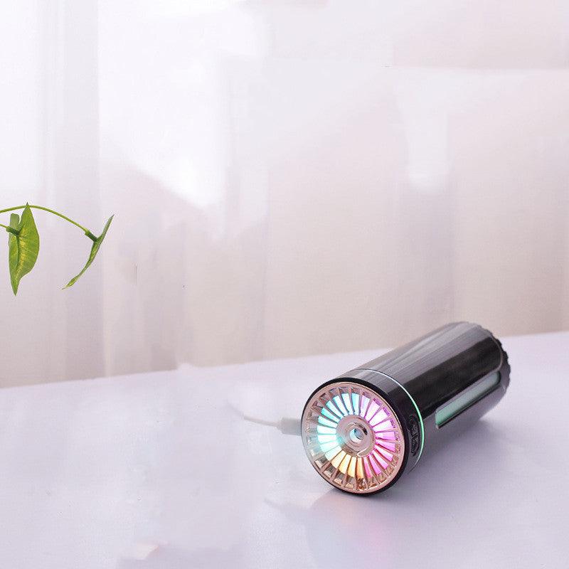 Wireless Air Humidifier Colorful Lights Mute Ultrasonic USB Fogger Diffuser Purifier 800mAh Rechargeabl Cool Mist Maker For Car - Natural Sleep