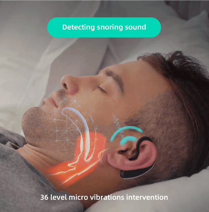 24 Hours Bluetooth Anti-snoring Device Charge Snore Earset Snore Stopper Sleeping Aid Snoring Analyzes Sleep Datas Good Sleep - Natural Sleep