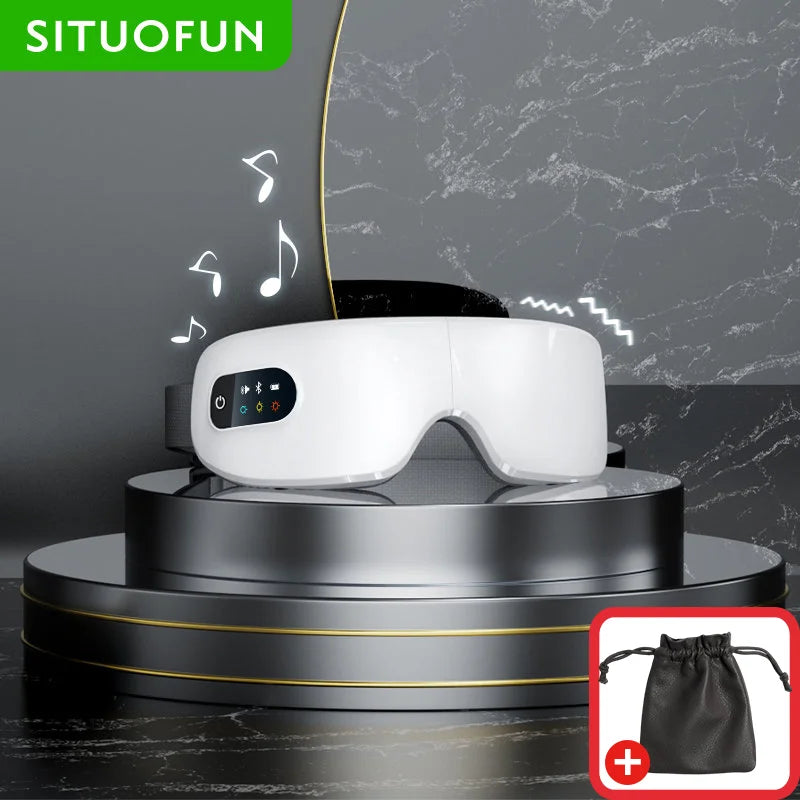 Eye Massager With Heat, Vibration and Bluetooth Music, Improve Sleep - Natural Sleep