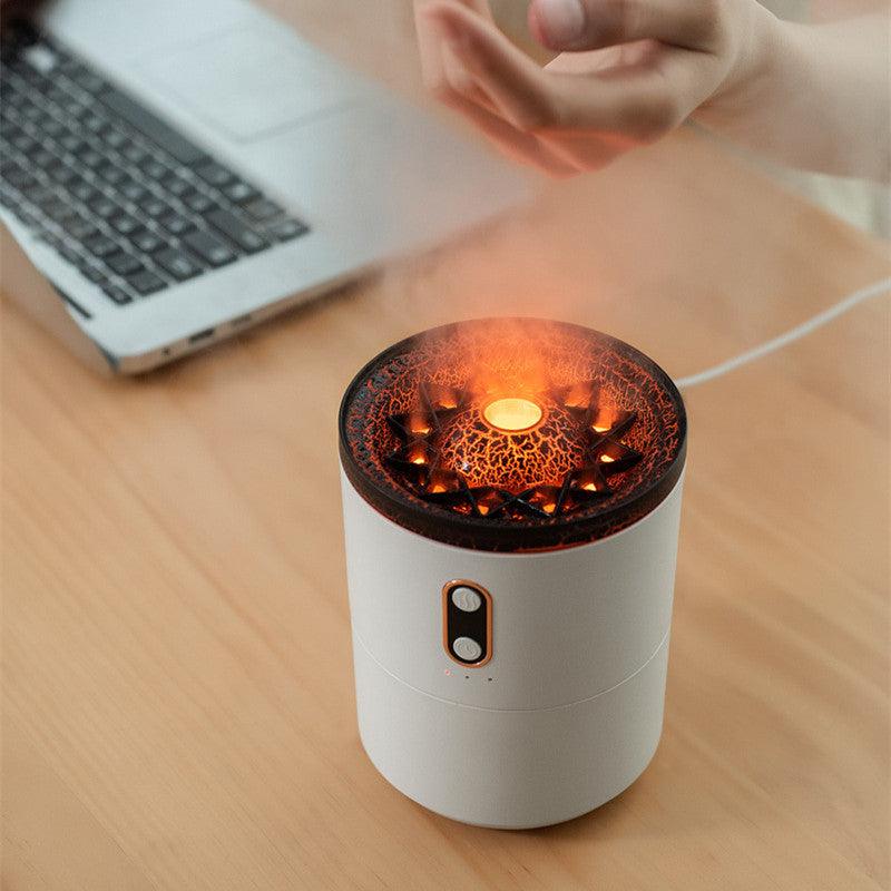 Aromatherapy Ultrasonic Diffuser with Flame Effect – Soothing Sleep & Stress Relief - Natural Sleep