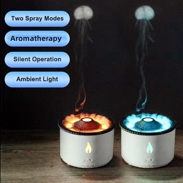 Aromatherapy Ultrasonic Diffuser with Flame Effect – Soothing Sleep & Stress Relief - Natural Sleep