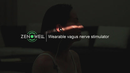 ZENOWELL Auricular Vagus Nerve Stimulator, Sleep Better, Restore Calm, Stress Management and Recover, Patented Vagus Nerve Wearable Device, Relaxation Device, Enjoy Long-Term Sleep Improvement