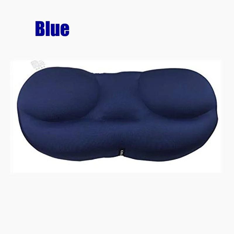 3D Neck Micro Airball Pillow: Deep Sleep Head Rest Cushion with Washable Pillowcase - Natural Sleep