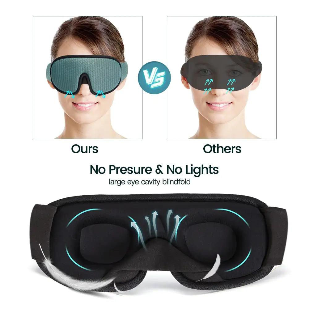 3D Sleeping Mask Block Out Light Sleep Mask - Natural Sleep