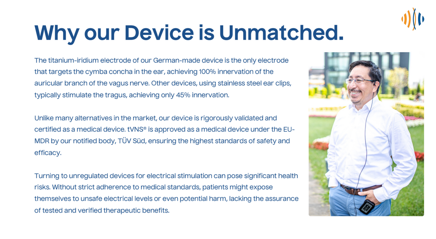 tVNS® E Vagus Nerve Stimulator - Medical Device