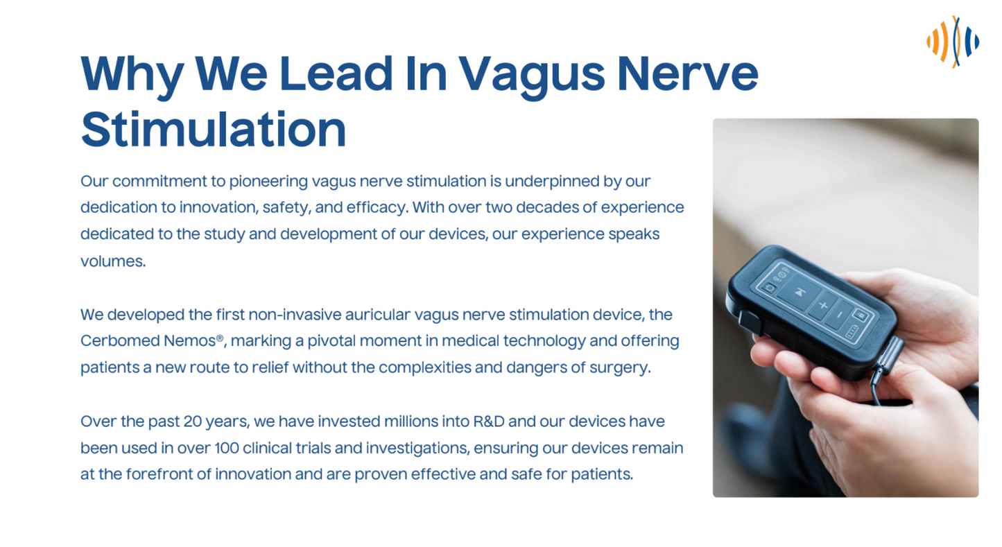 tVNS® E Vagus Nerve Stimulator - Medical Device